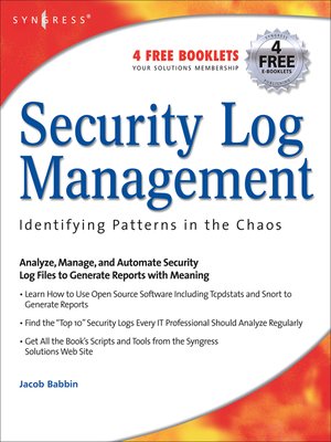 cover image of Security Log Management
